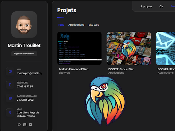 Porfolio personnal web